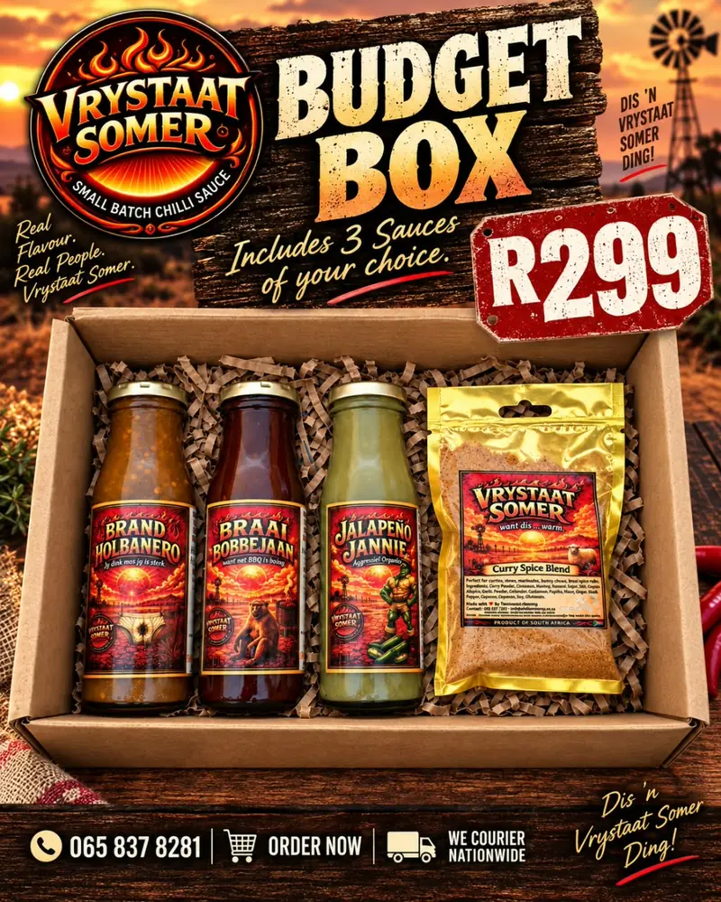 Budget Box – 3 sauces of your choice
